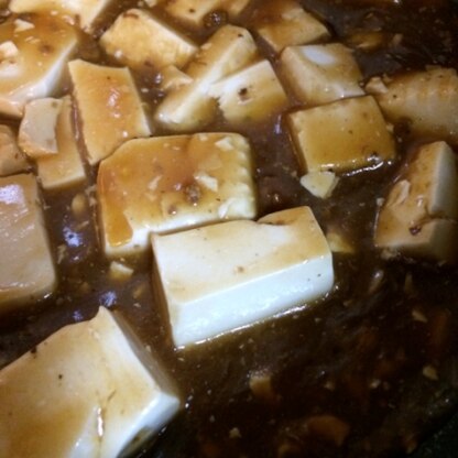 市販の麻婆豆腐の素に調味料プラスで風味よくいただきました！
ごちそう様です(*´∀｀*)ﾉ